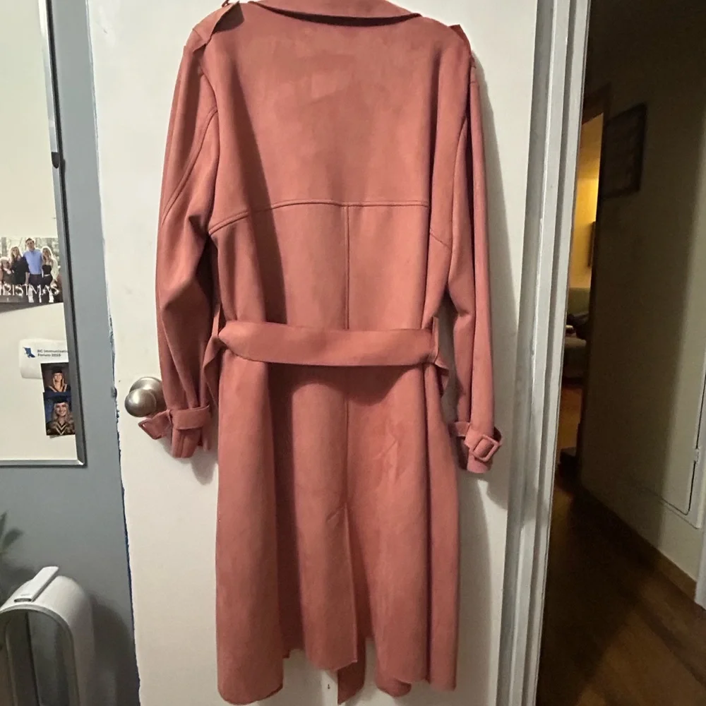 Ricki's Dusty Rose Trench Coat - Picture 3 of 3